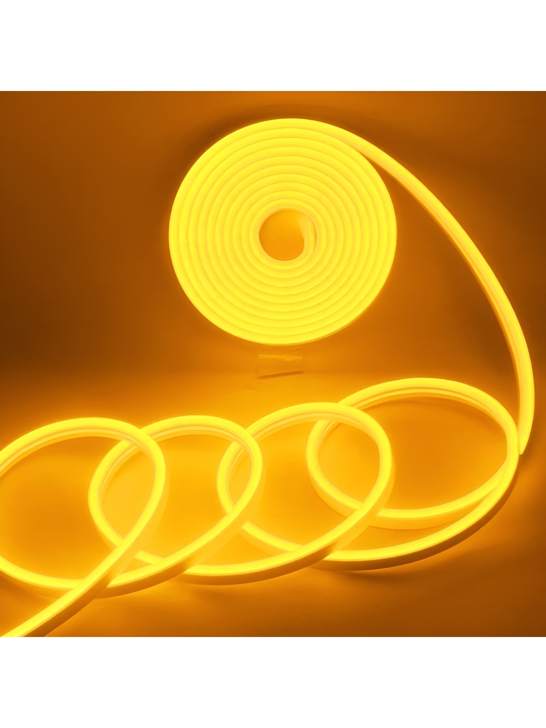 

ENORMITY Yellow Rice Shape Rope String Lights