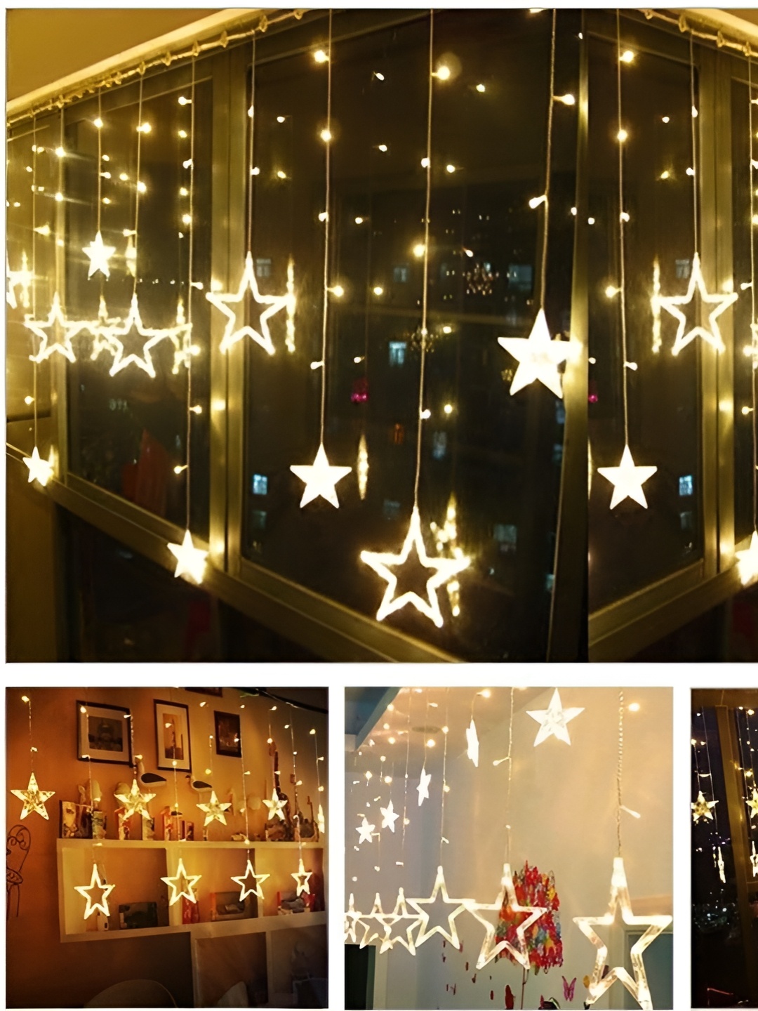 

ENORMITY Yellow Star Shape String Lights