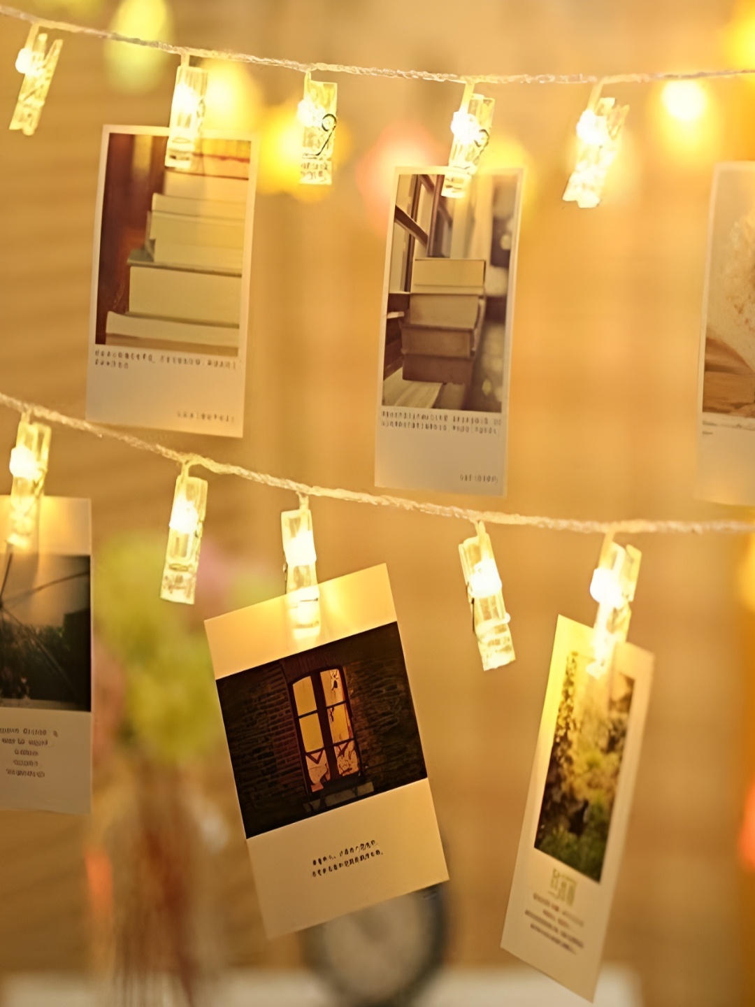 

ENORMITY Yellow Photo Clip Shape String Lights