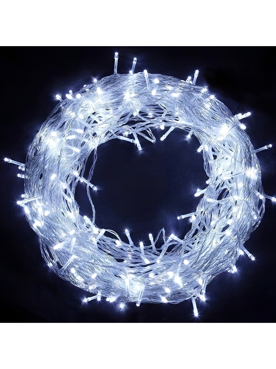 

ENORMITY White Rice Shape String Light, Silver