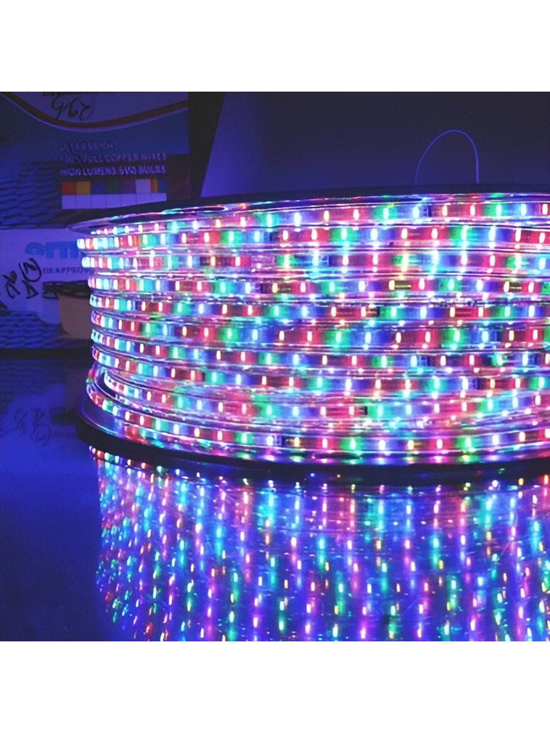

ENORMITY Pink & Blue Rice Shaped LED String Lights Rope, Red