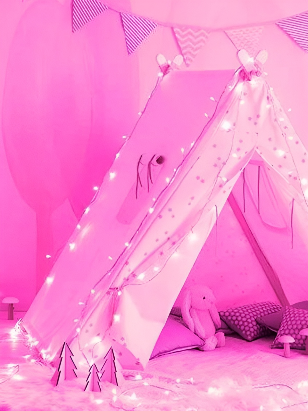 

ENORMITY Pink Rice Shaped LED String Lights