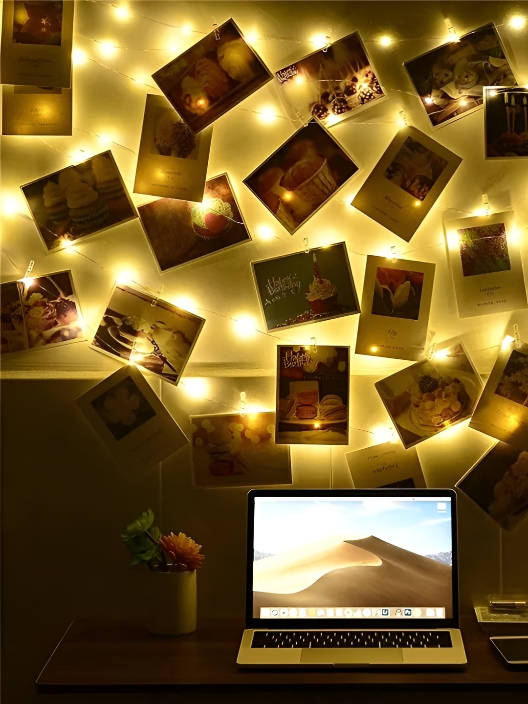

ENORMITY Yellow Photo Clip Shaped LED String Lights