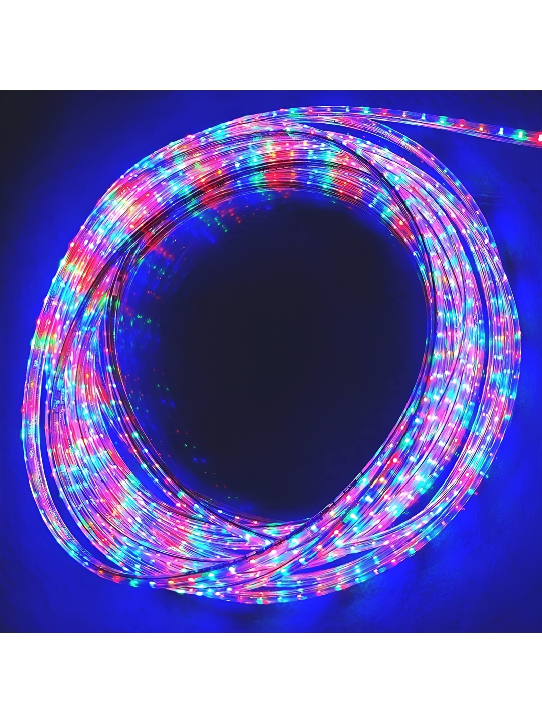ENORMITY Blue & Red Rice Shape Bulb String Lights