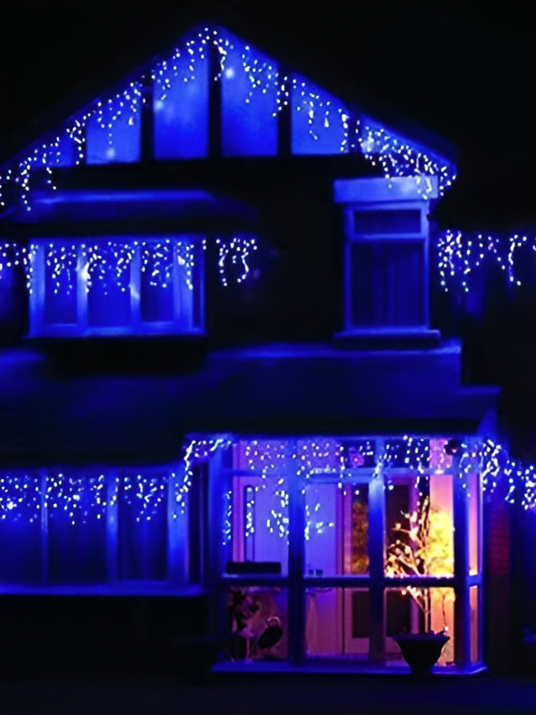 

ENORMITY Blue Rice Shaped String Lights