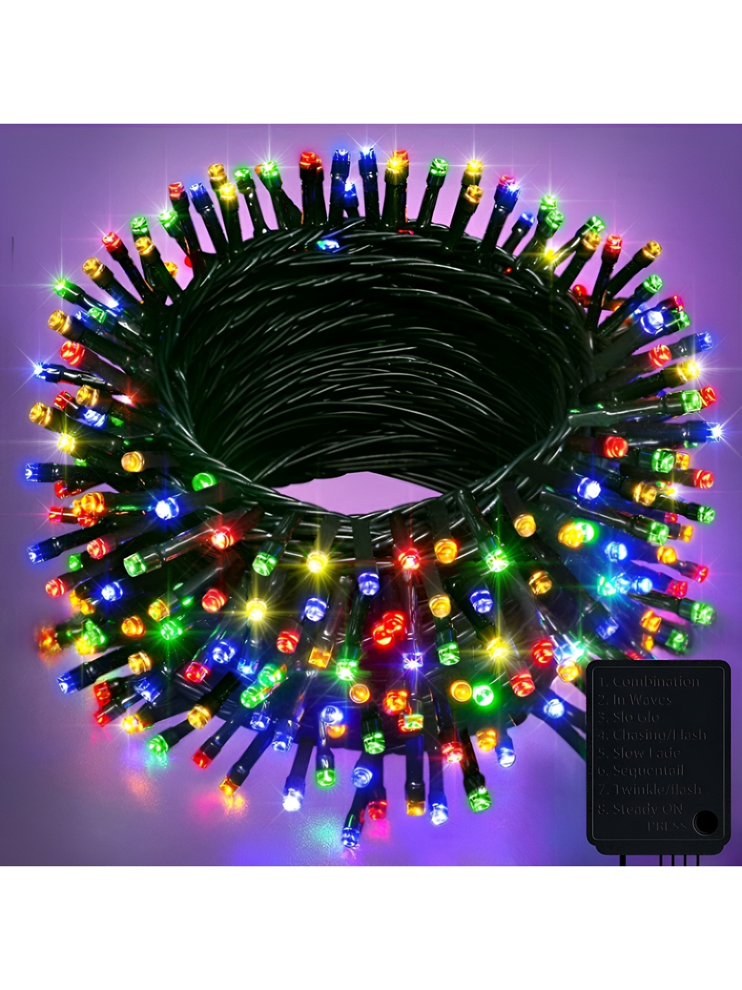 

ENORMITY Blue & Red Rice Shaped String Lights