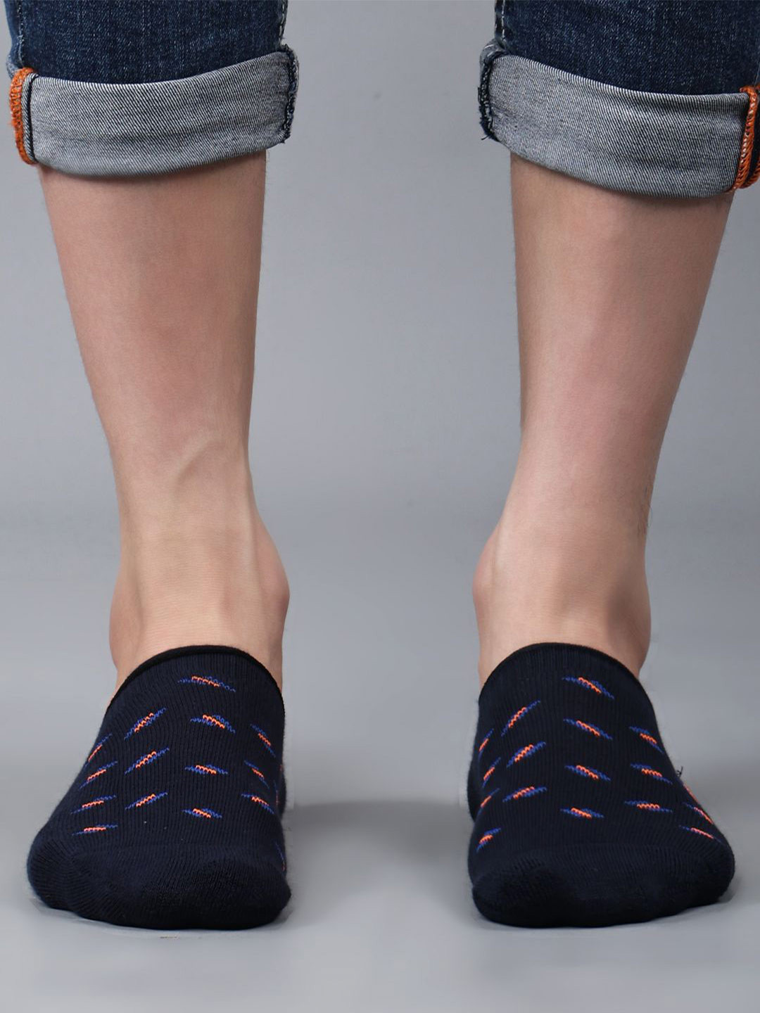 

Force NXT Men Cotton Shoe-Liner Socks, Navy blue