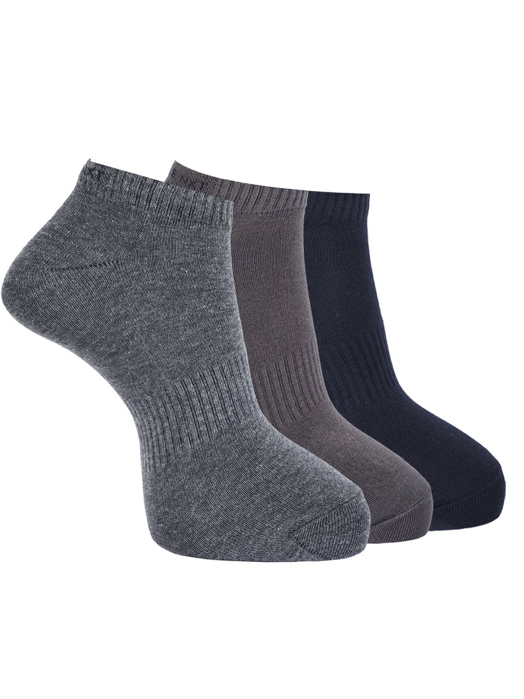 

Force NXT Men Pack Of 3 Ankle-Length Socks, Black