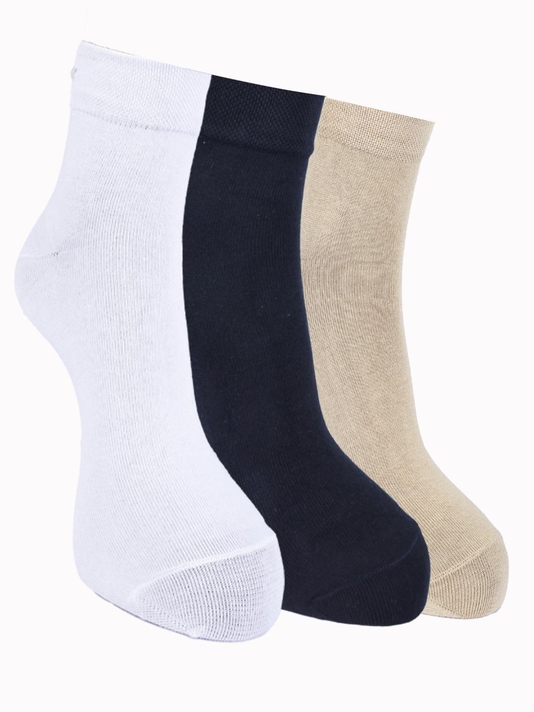 

Force NXT Men Pack Of 3 Cotton Ankle-Length Socks, White