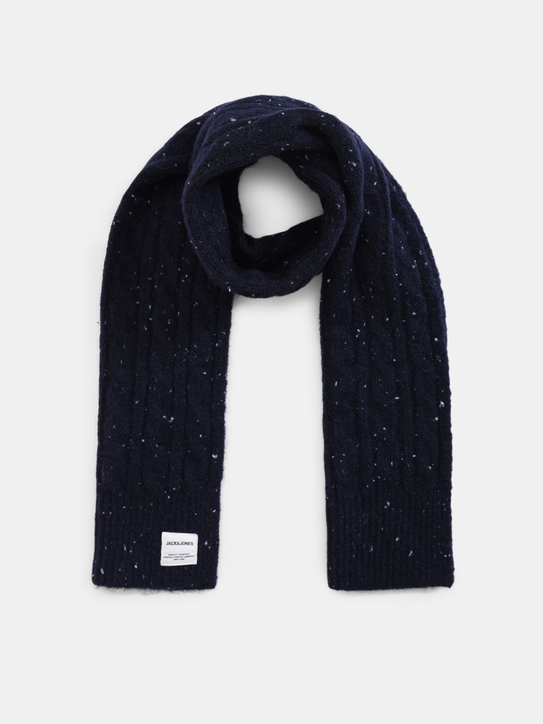 

Jack & Jones Men Striped Scarf, Navy blue