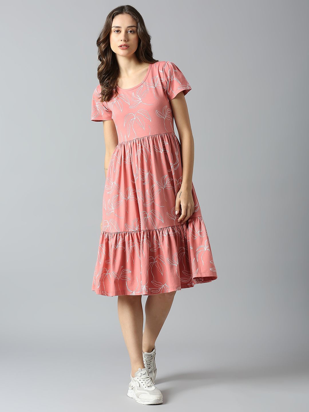 

Dream of Glory Inc Fit & Flare Dress, Peach