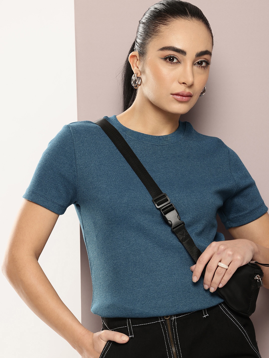 

Kook N Keech Ribbed T-shirt, Blue