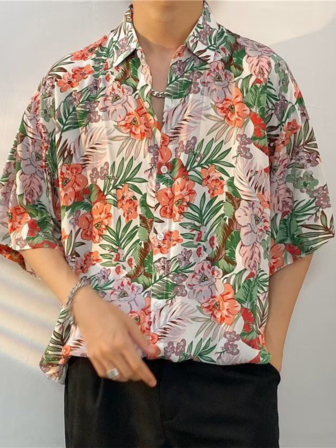 

StyleCast Men Floral Opaque Printed Casual Shirt, Multi