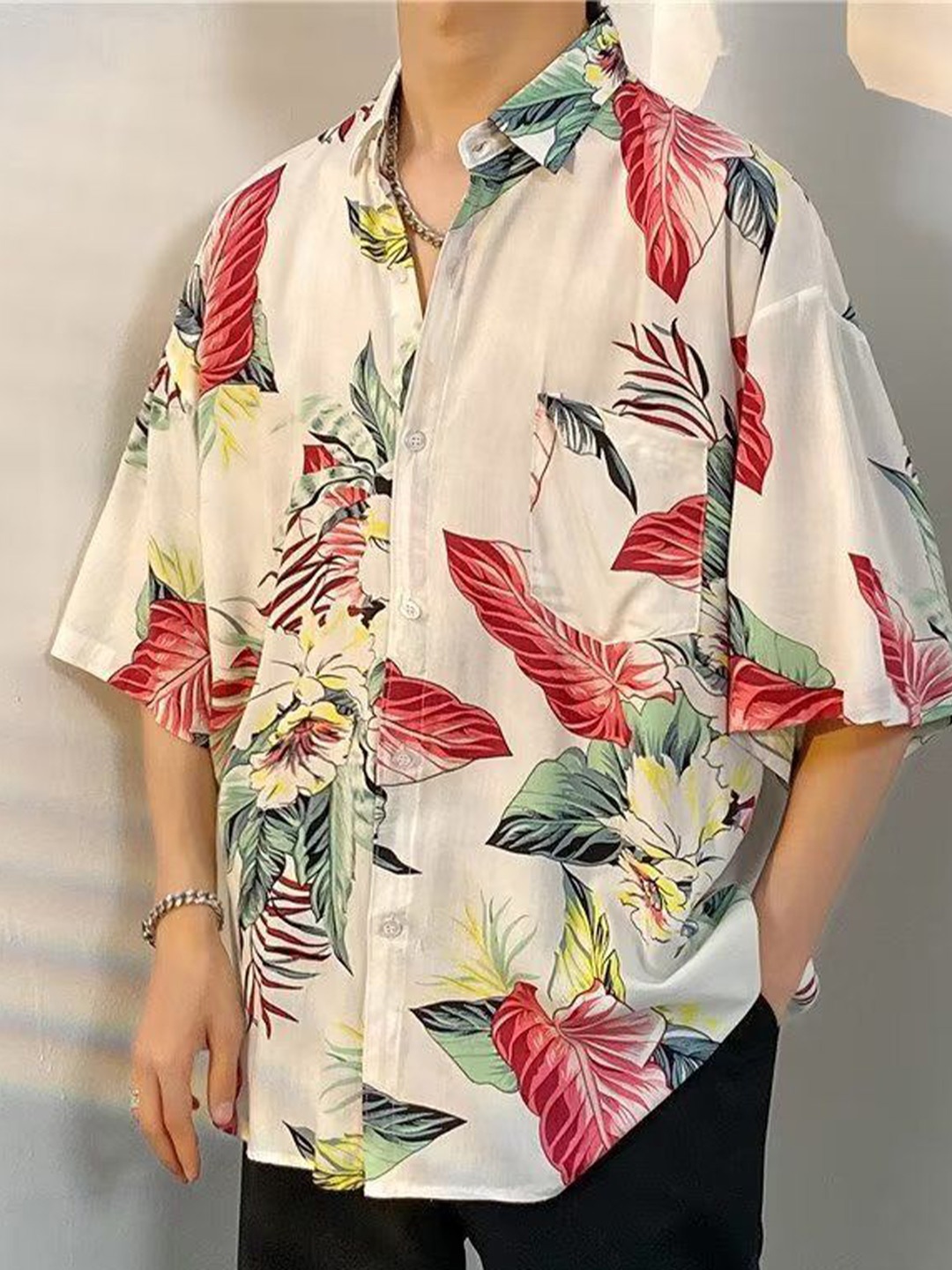 

StyleCast Men Floral Opaque Printed Casual Shirt, Multi