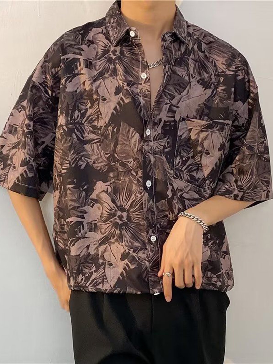 

StyleCast Men Floral Opaque Printed Casual Shirt, Multi