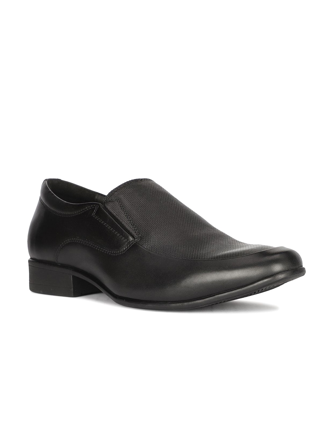 

Hush Puppies Men Leather Formal Slip-Ons, Black