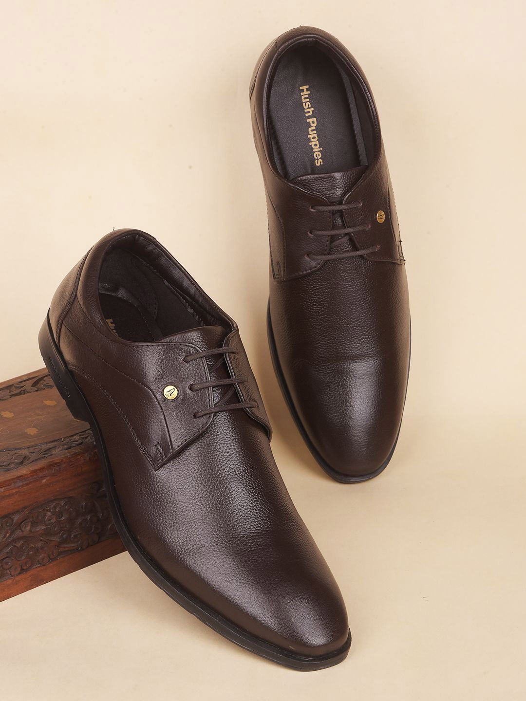 

Hush Puppies Men Formal Derbys, Brown