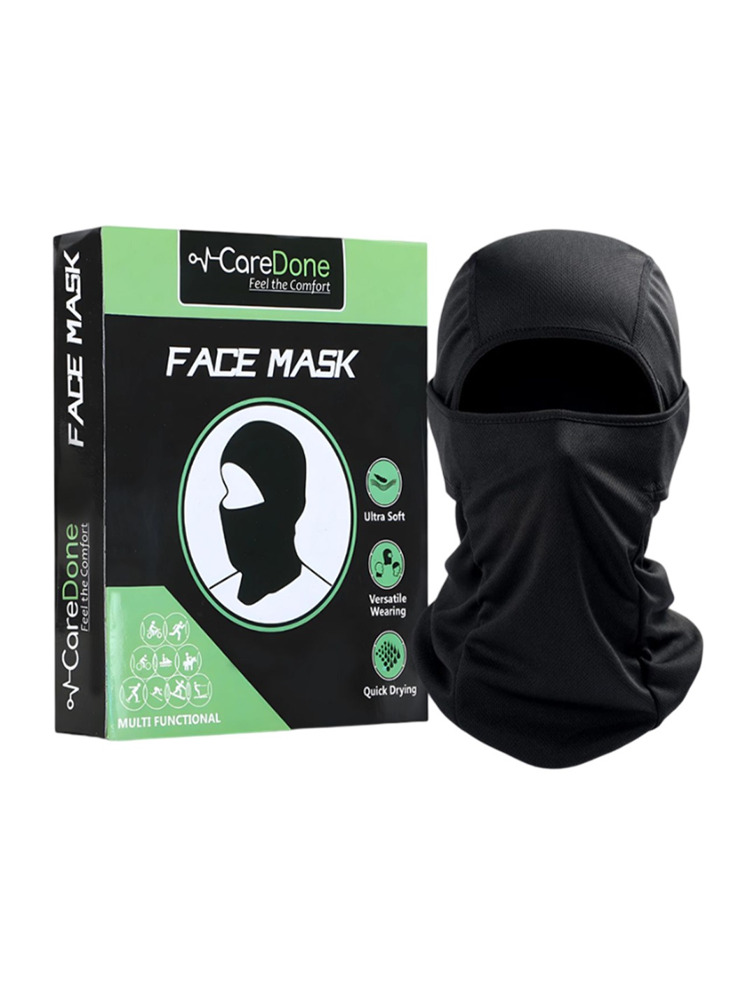 

CareDone Men Reusable Dust Protection Out Door Face Mask, Black