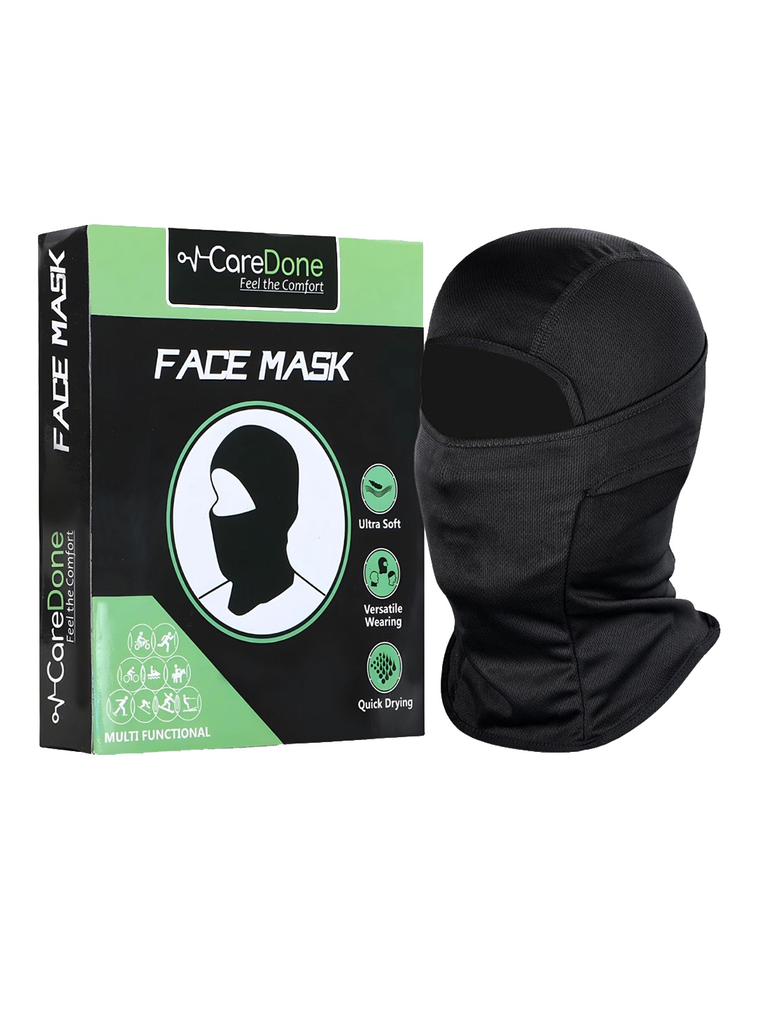 

CareDone Men Reusable Bike Riding Dust Protection Face Mask, Black