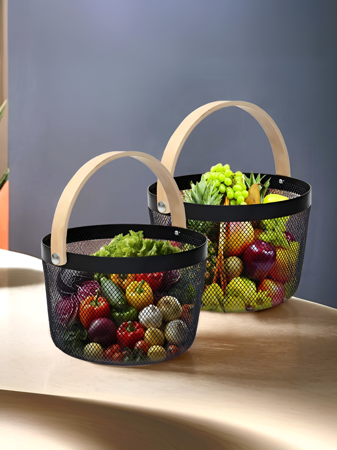 The Better Home Black Set of 2 Regular Core Organisers