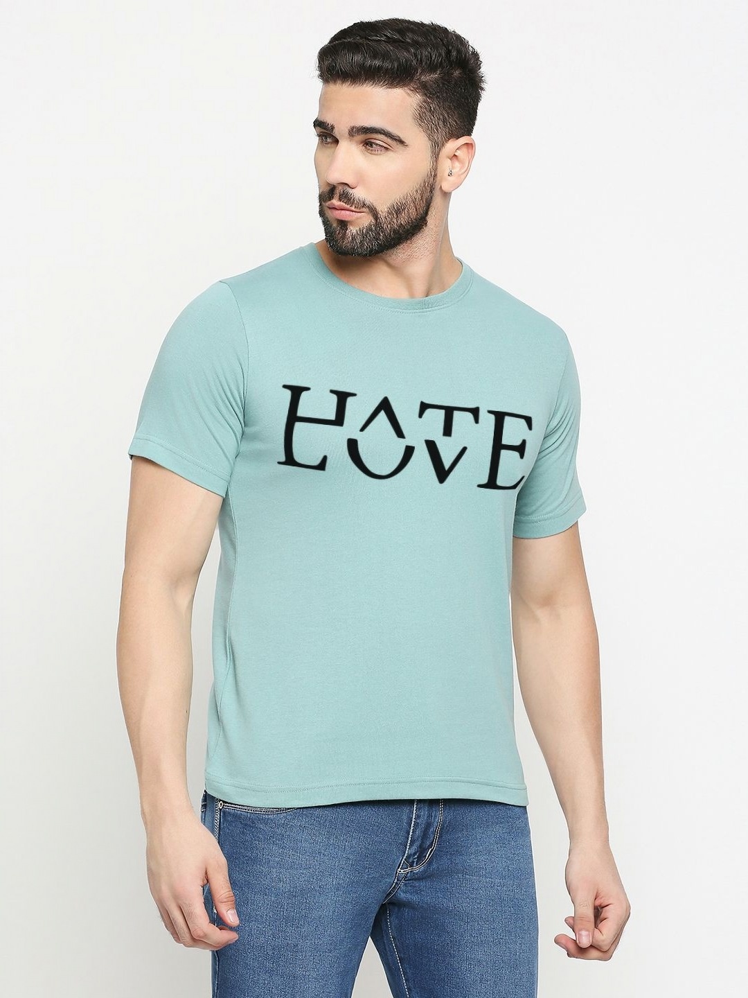 

MOD ECRU Unisex Varsity Printed Applique T-shirt, Green