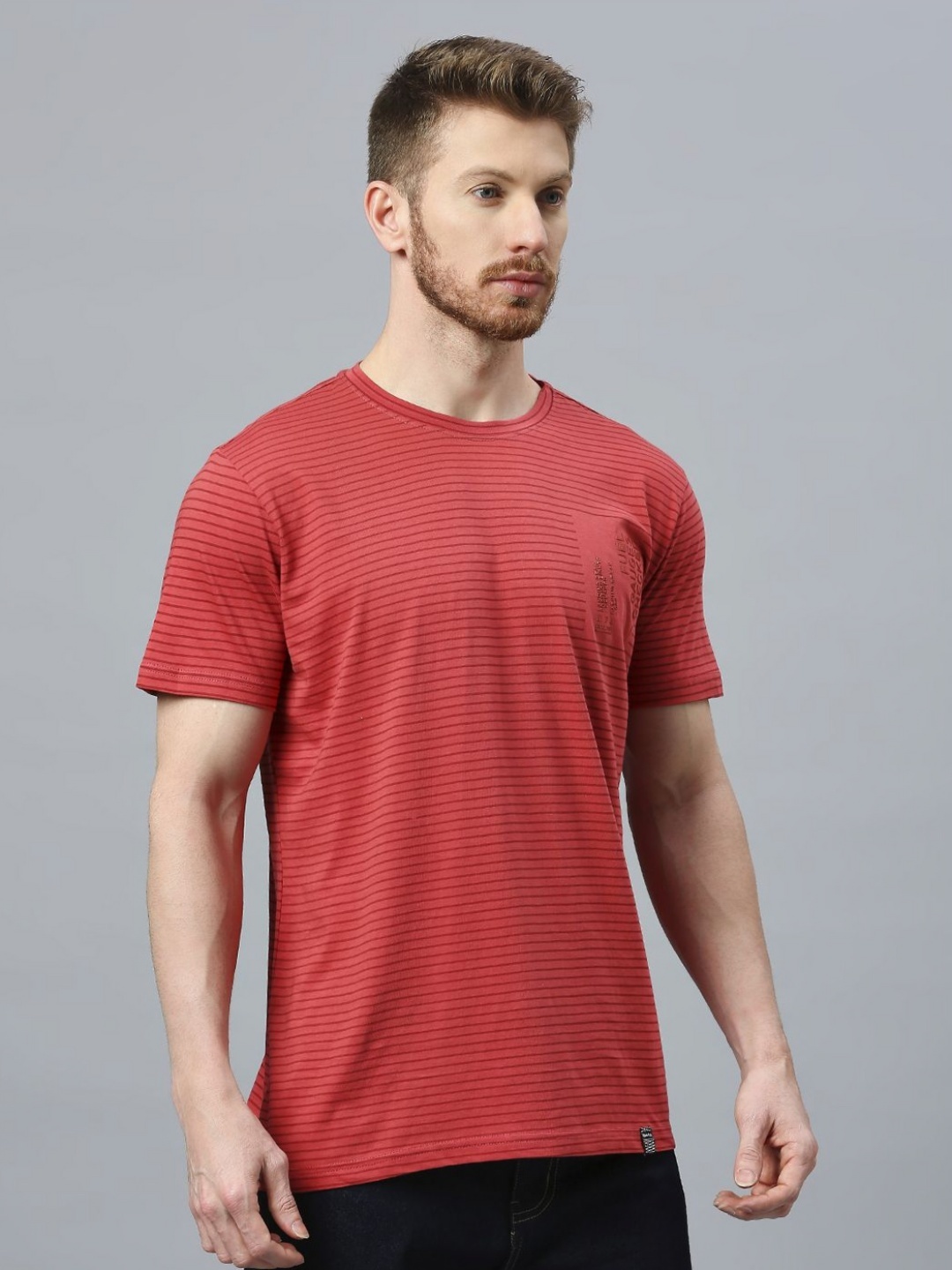 

Klub Fox Men Pockets T-shirt, Red