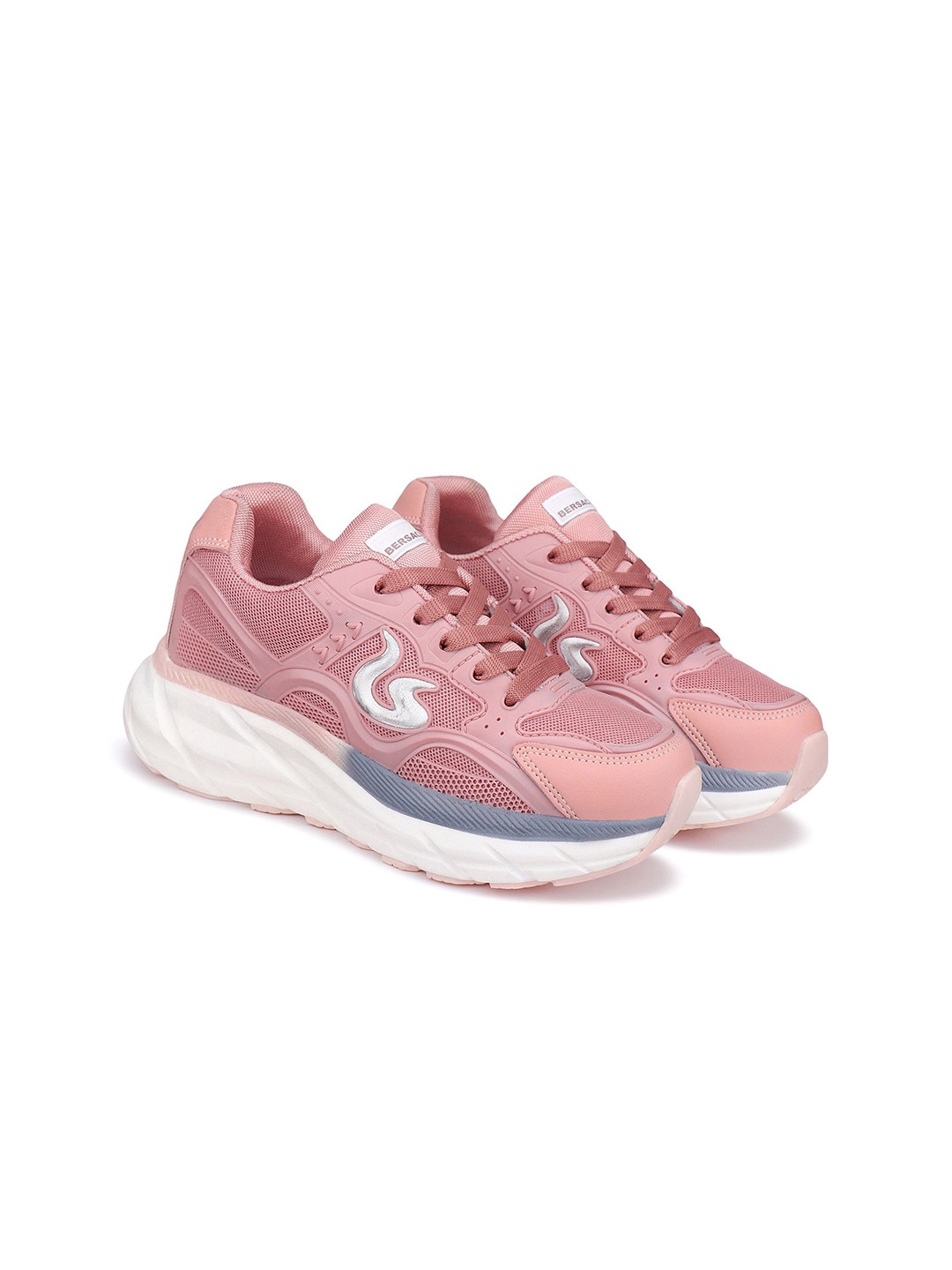 

BERSACHE Women Woven Design Sneakers, Pink