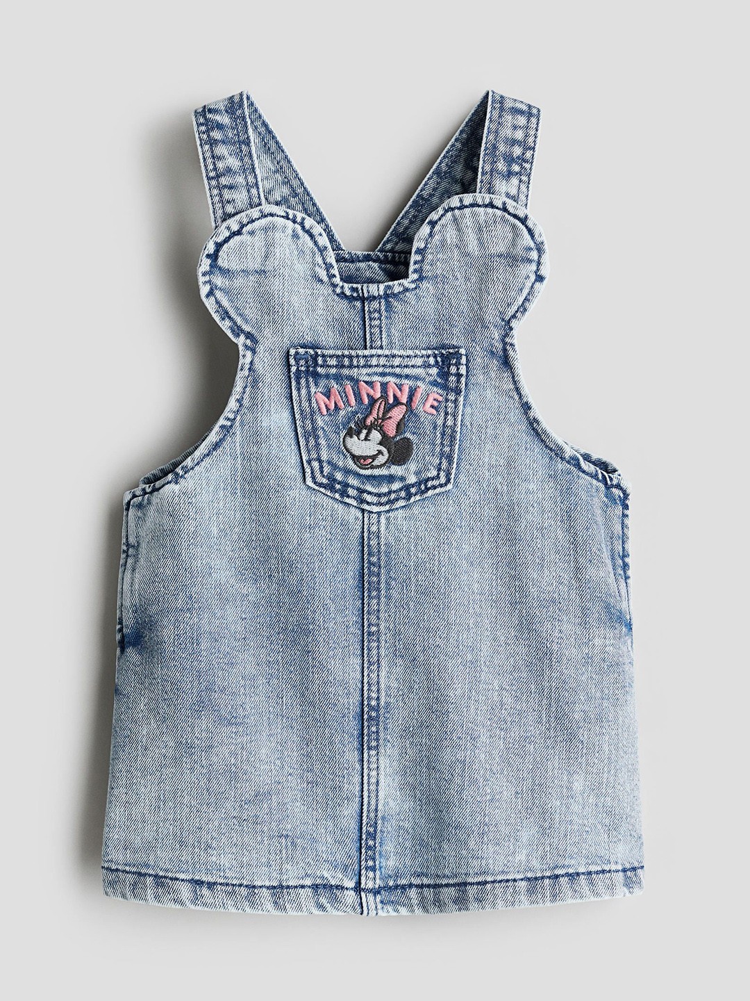 

H&M Infants Girls Denim Dungaree Dresses, Blue