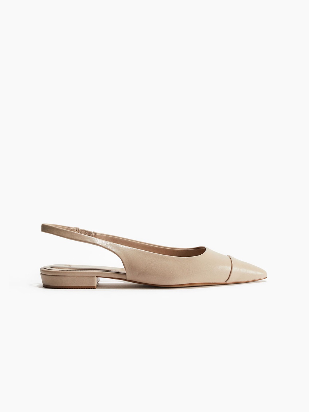 

H&M Pointed Slingbacks, Beige