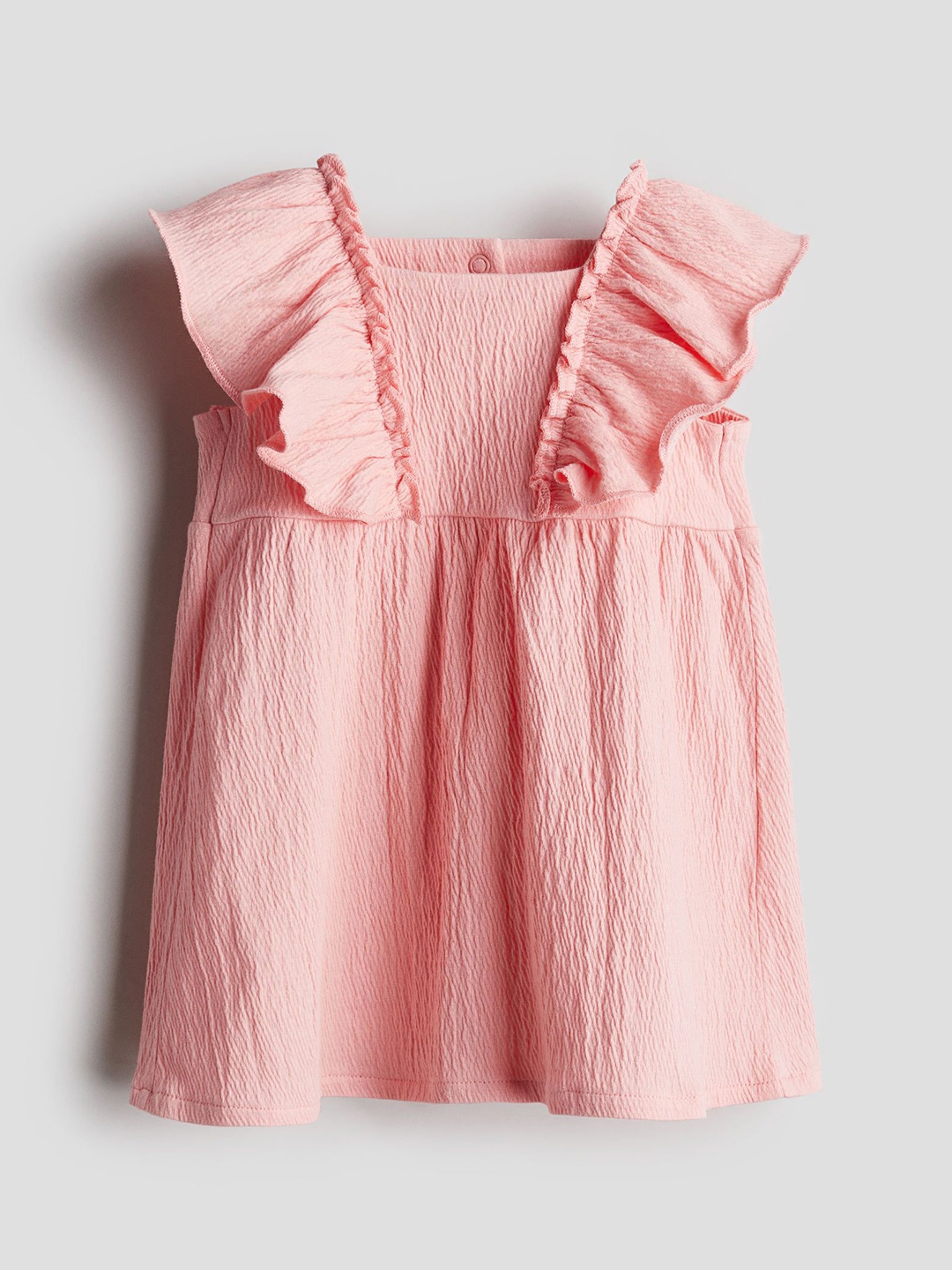 

H&M Infant Girls Textured Jersey Dress, Pink