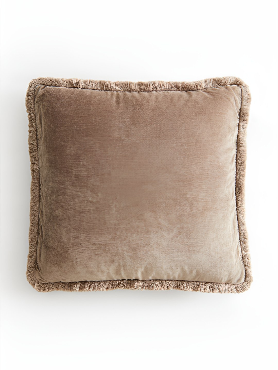 

H&M Brown Fringed Velvet Cushion Covers