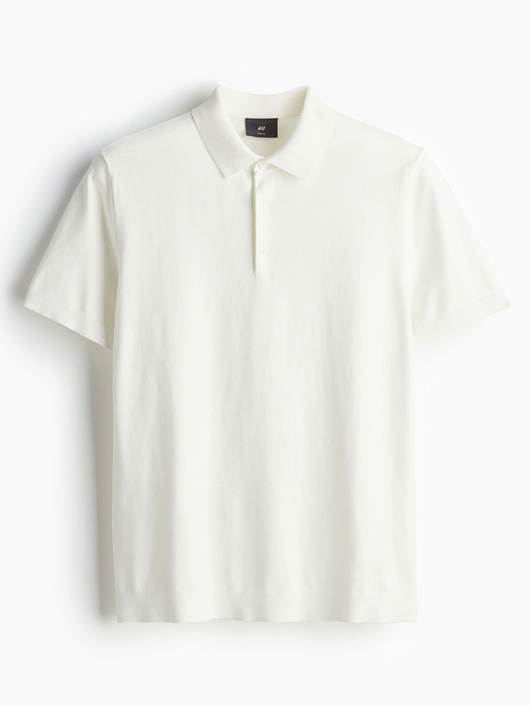 

H&M Slim Fit Polo T-Shirts, White