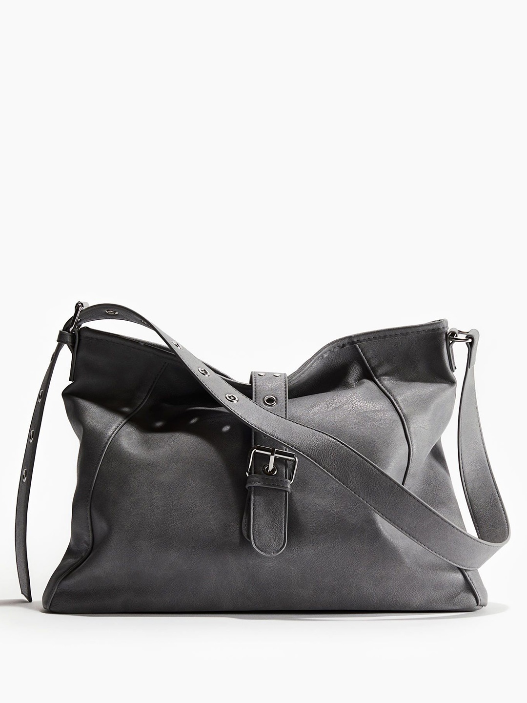 

H&M Coated Crossbody Bag, Grey