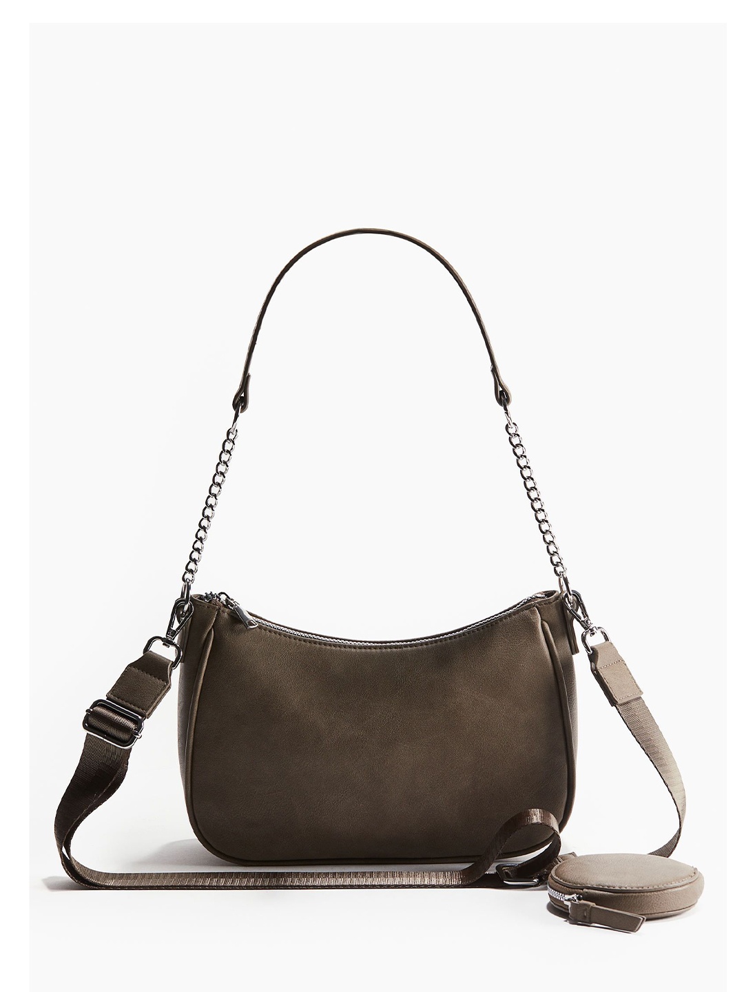 

H&M Shoulder Bag & Pouch, Beige