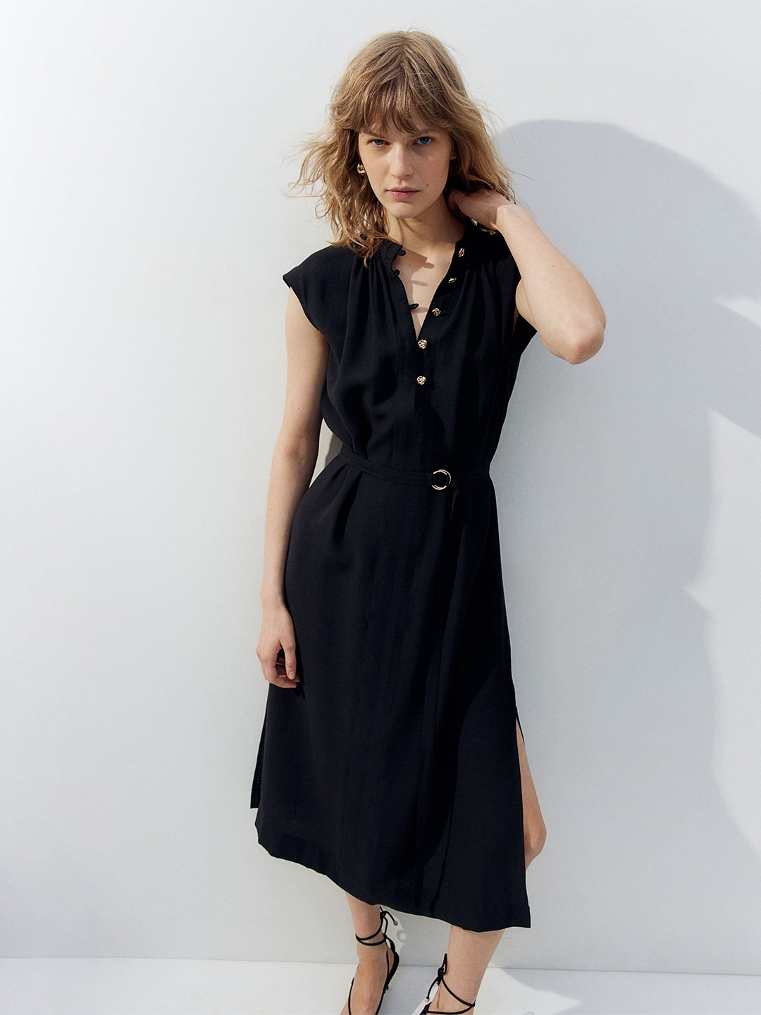 

H&M Belted Dresses, Black