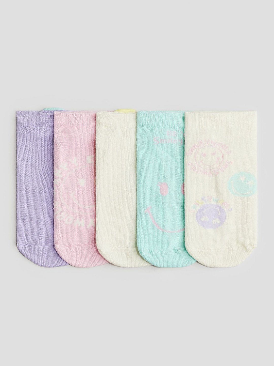 

H&M Girls 5-Pack Trainer Socks, White