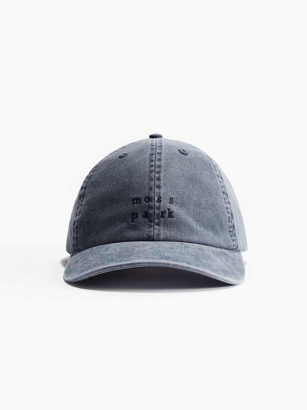 

H&M Embroidered-Motif Cotton Cap, Blue