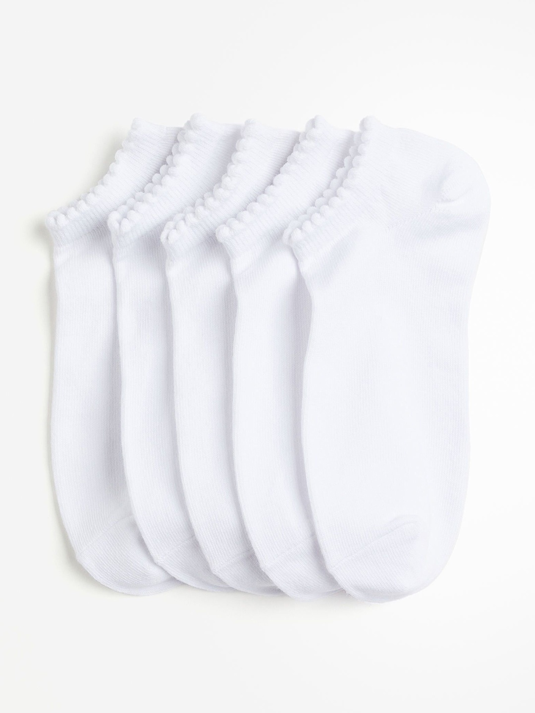 

H&M Women Pack Of 5 Socks, White