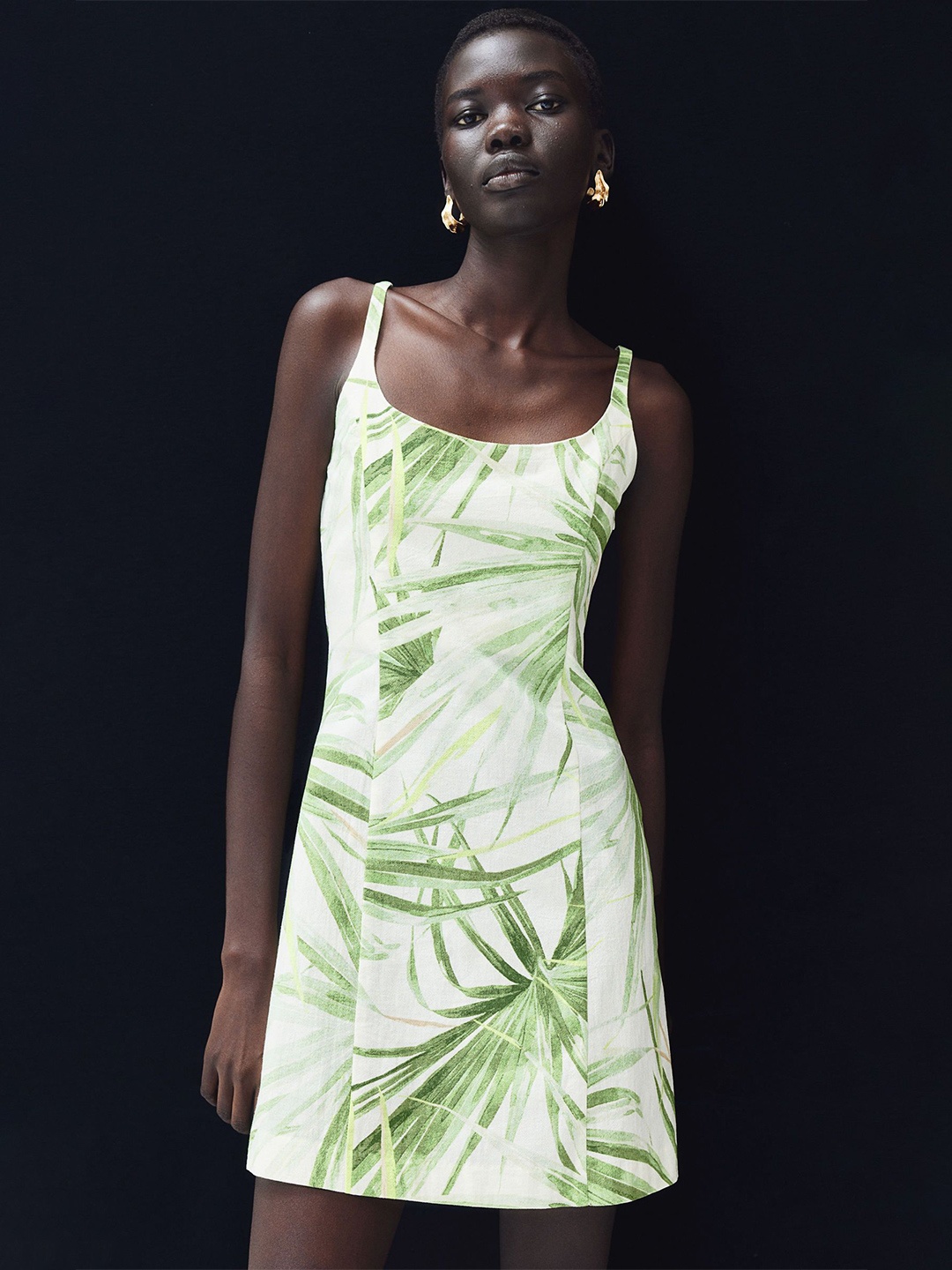 

H&M Strappy Dress, Green