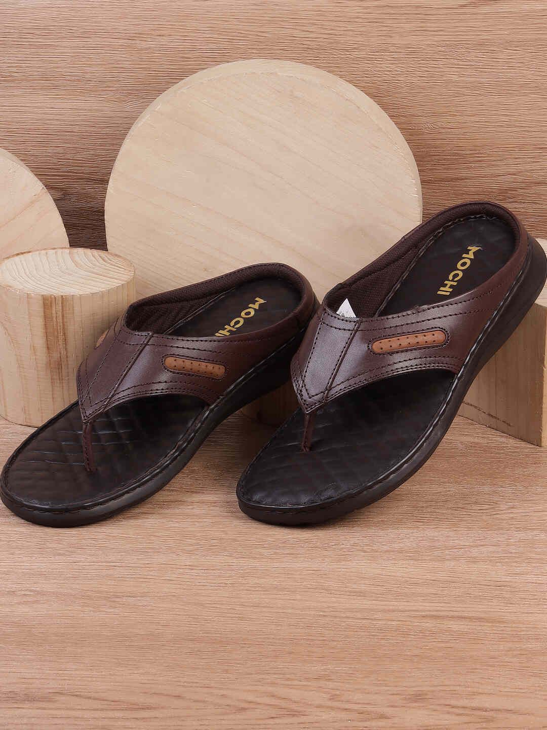 

Mochi Men Leather Comfort Sandals, Brown