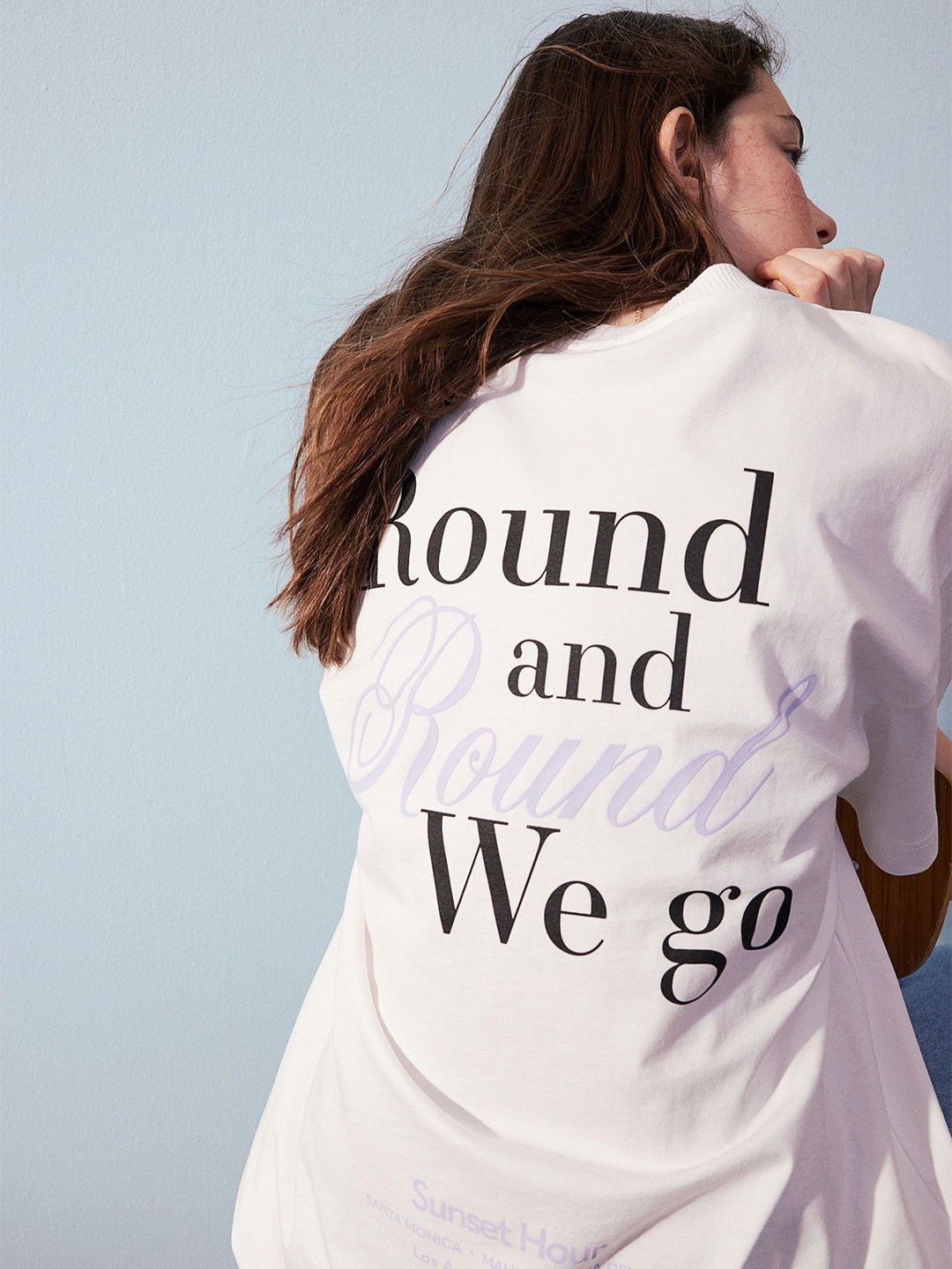 H&M Oversized T-shirt, White