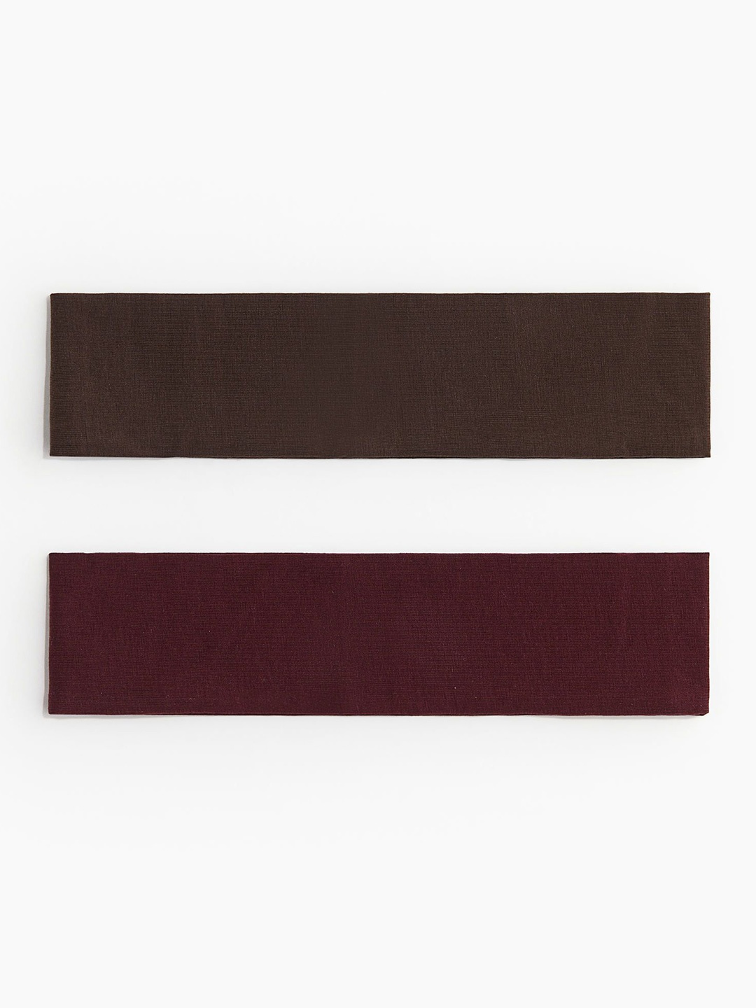 

H&M Set Of 2 Jersey Headbands, Brown