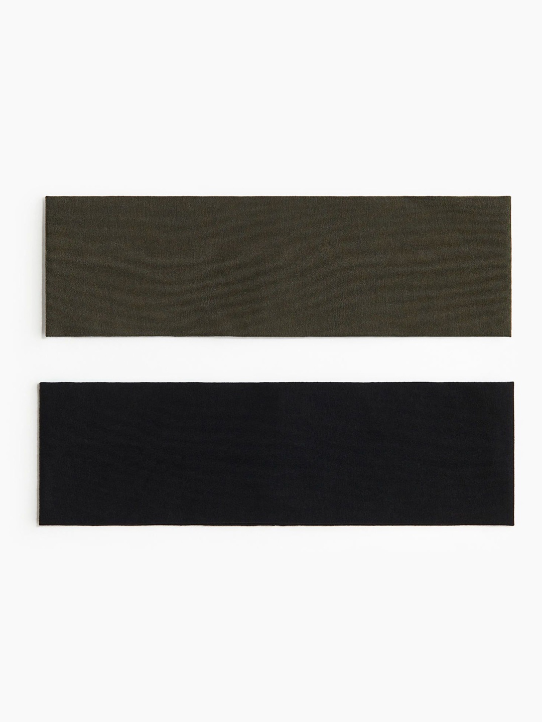 

H&M 2-Pack Jersey Headbands, Green