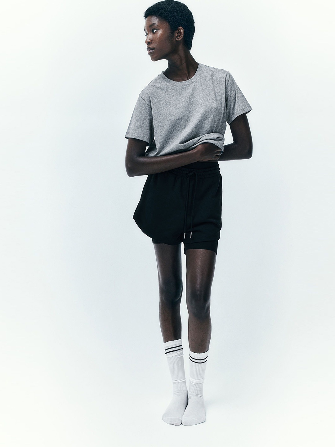 

H&M Cotton T-shirt, Grey