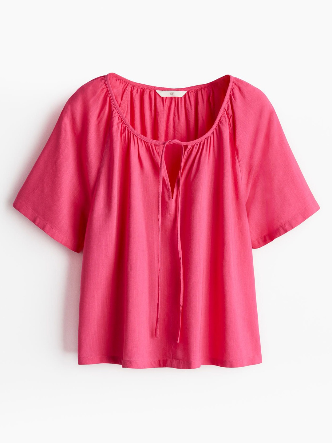 

H&M Women Raglan-Sleeved Blouse, Pink