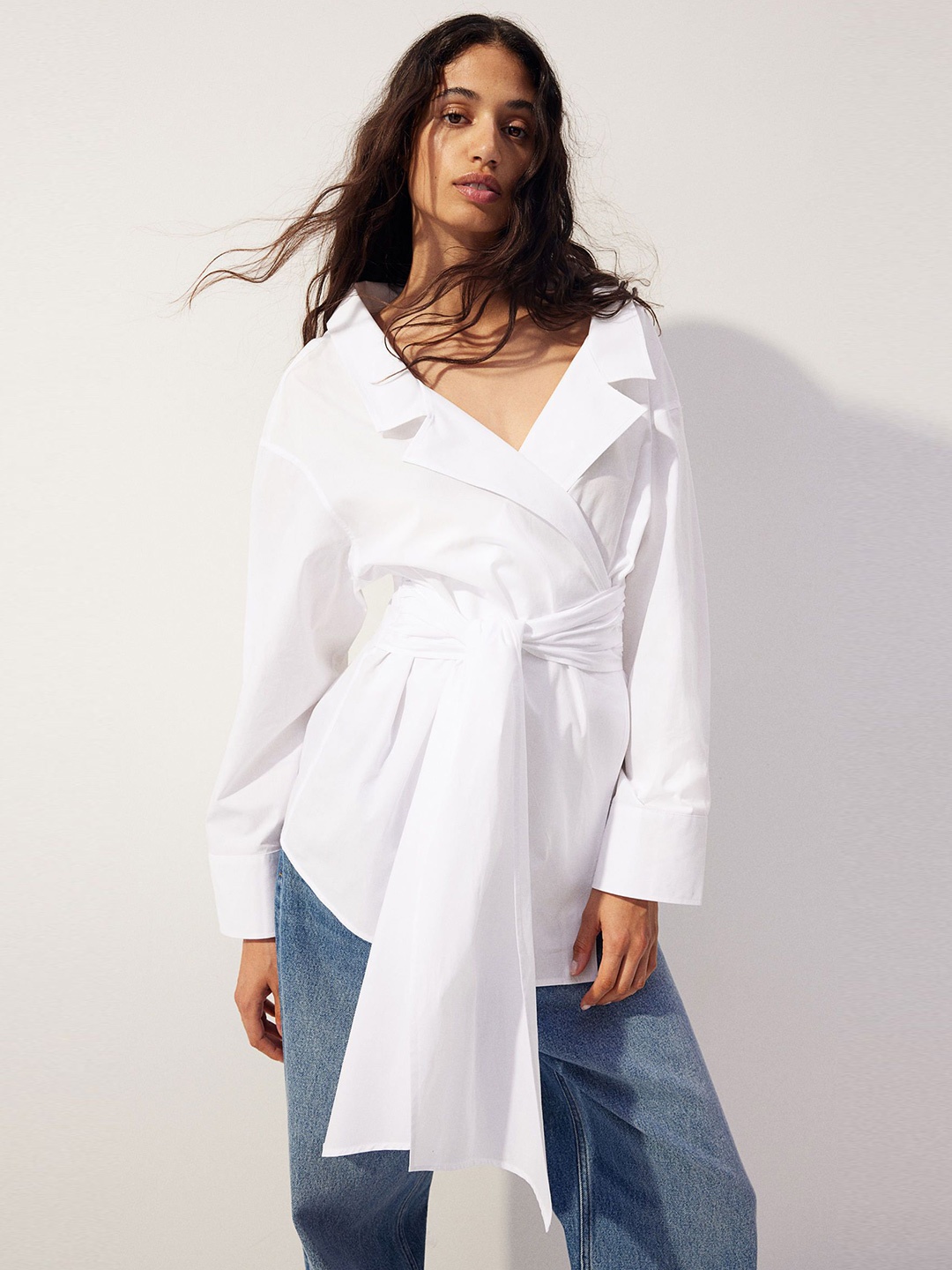 

H&M Wrap Blouse, White