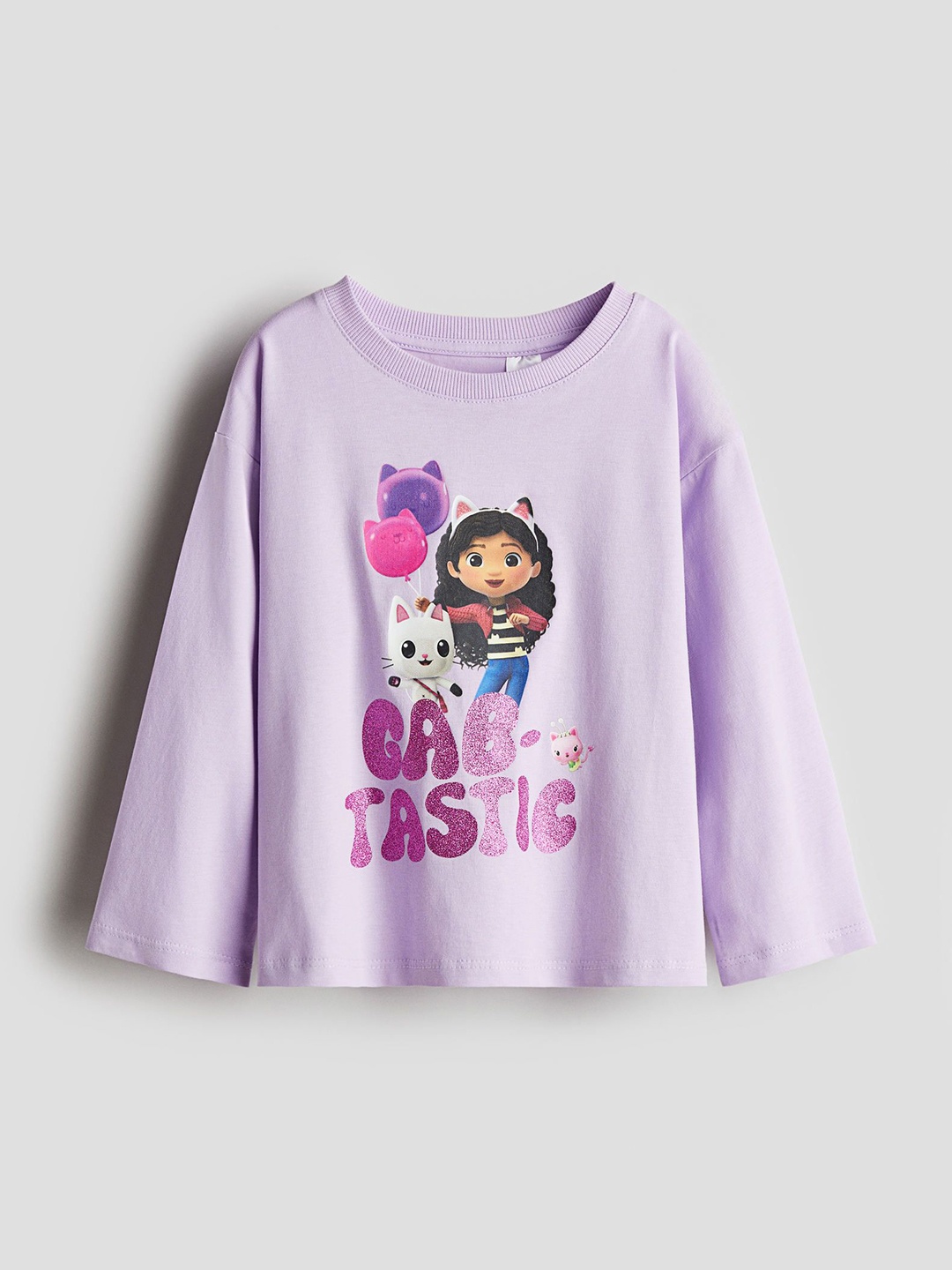 

H&M Girls Motif Detail Tops, Purple