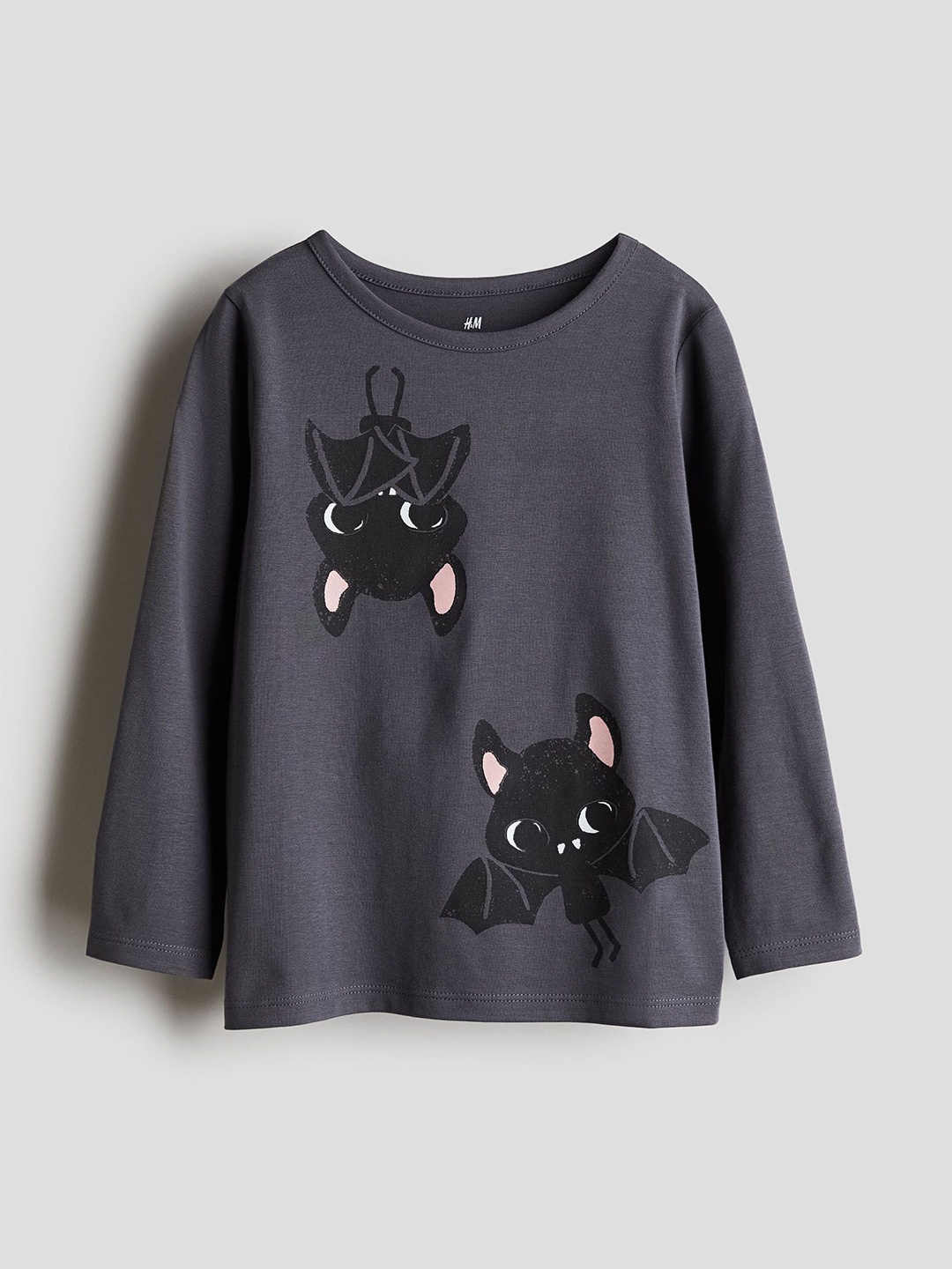 

H&M Girls Printed Tops, Grey