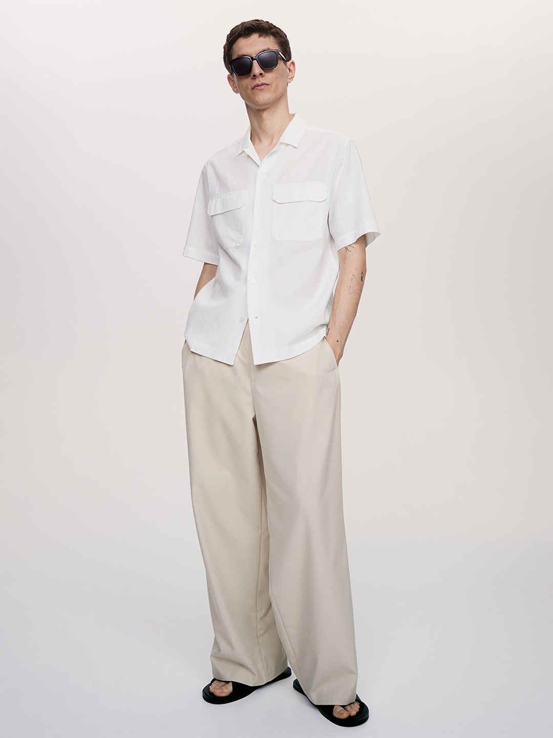 

H&M Utility Shirt, White
