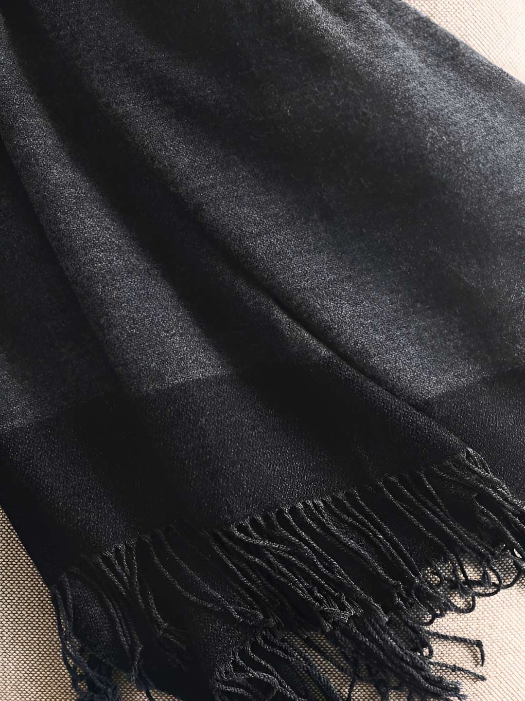 

H&M Grey Fringed Blankets